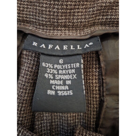Rafaella Dress Pants Womens Size 6 Brown - Picture 3 of 3